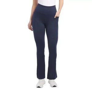 Jockey Women's Plus Size 3X Navy Studio Flare Yoga Pants NWT